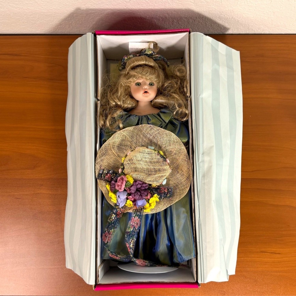 Marie Osmond Alice Artful Reflections Porcelain Doll Monet Inspired 1254/5000 18